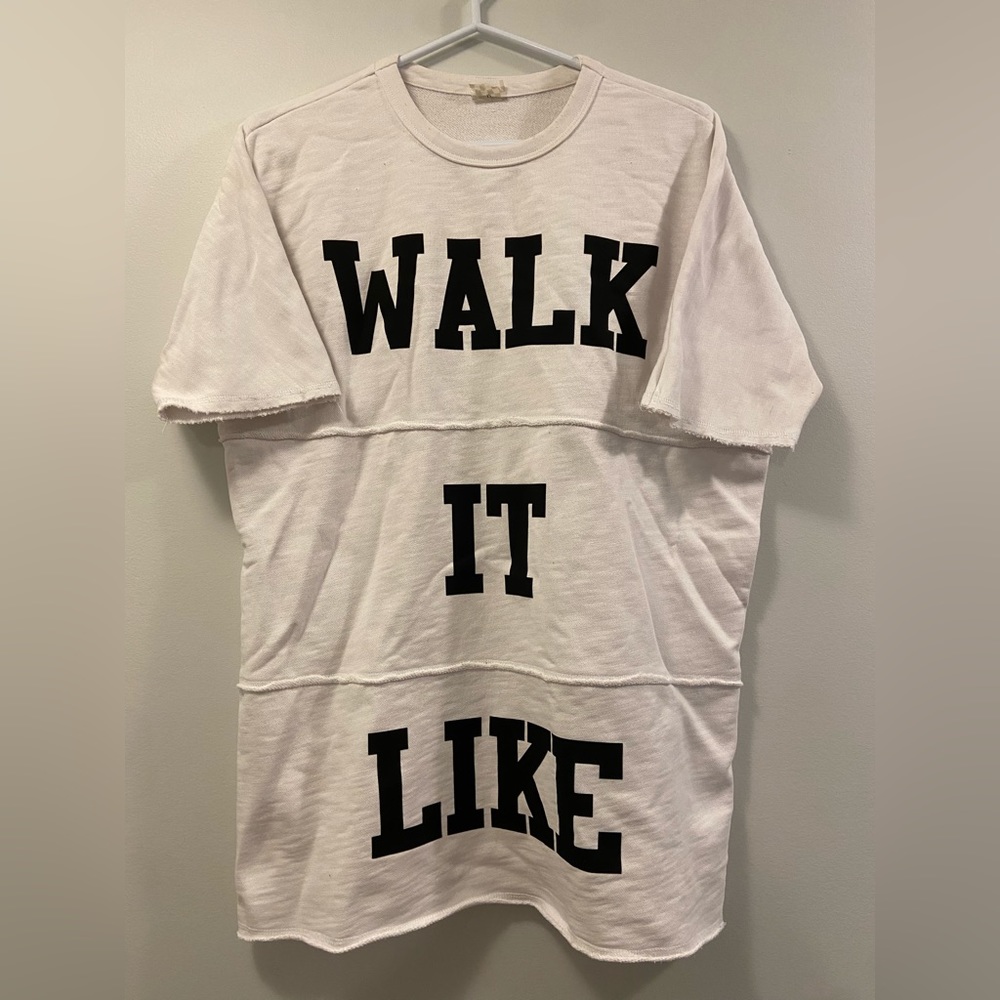 WALK IT LIKE I TALK IT custom made men’s tee shirt size medium
